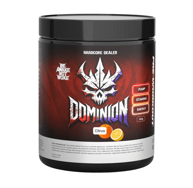 Hovedbilde Dominion Preworkout - Citrus - 500g