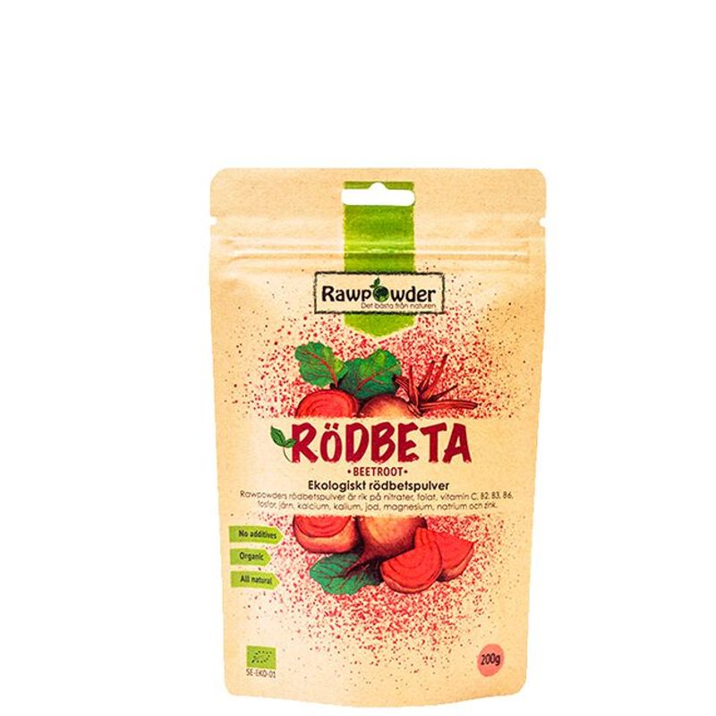 Økologisk Rødbete Pulver - 200g