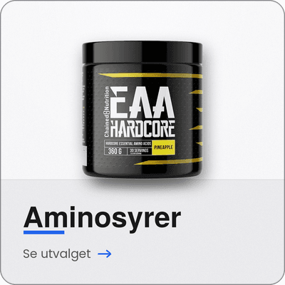Aminosyrer – EAA og BCAA pulver for muskelvekst og restitusjon