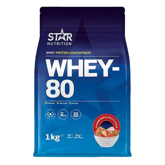 Hovedbilde Star Nutrition Whey 80 - 1000g